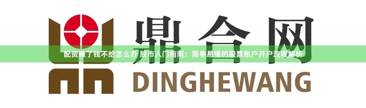 配资赚了钱不给怎么办 股市入门指南：简单易懂的股票账户开户流程解析